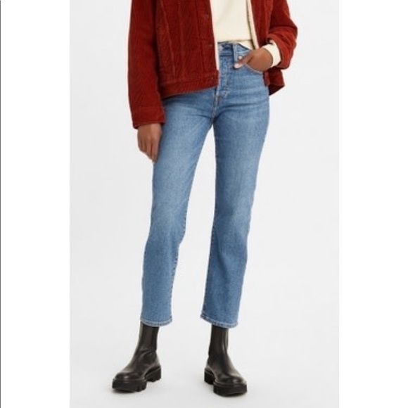 LEVI'S Women's Wedgie Straight Size 27x28 (34964-0130) Button fly - Picture 1 of 12